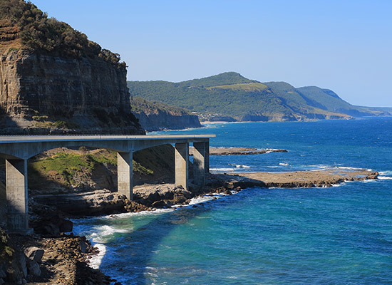 Sea Cliff Bridge in NSW