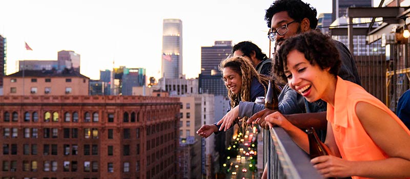 Los Angeles Rooftop Rooftop View of Los Angeles